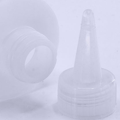 Lakeshore Trade 2PK 8 oz Clear Plastic Squeeze Bottle - Condiment Dispenser Ketchup Mustard Sauce