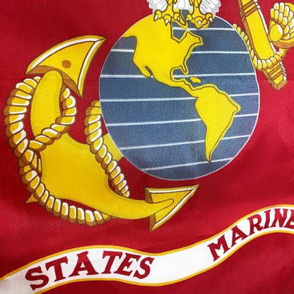 Lakeshore Trade Marine Corps Flag, 100% American Made,  3x5 Outdoor USMC Flag, Made in the USA (3 by 5 foot)