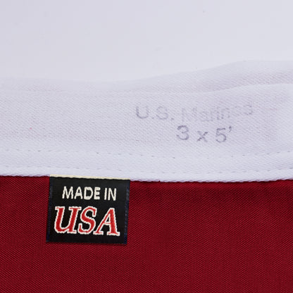 Lakeshore Trade Marine Corps Flag, 100% American Made,  3x5 Outdoor USMC Flag, Made in the USA (3 by 5 foot)