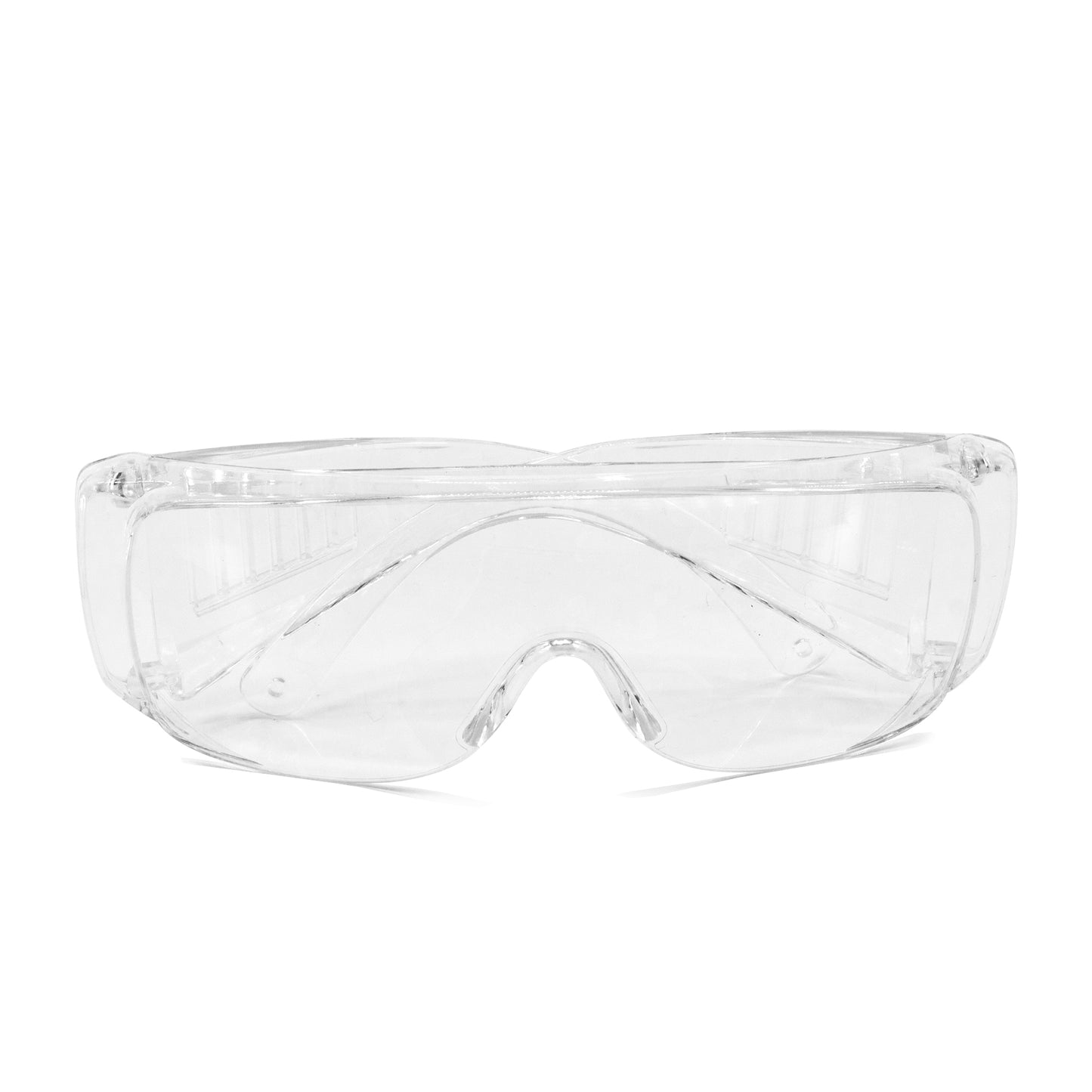 Lakeshore Trade Protective Eyewear Safety Goggles Clear Anti-fog/Anti-Scratch Safety Glasses over Prescription Glasses, Transparent Frame