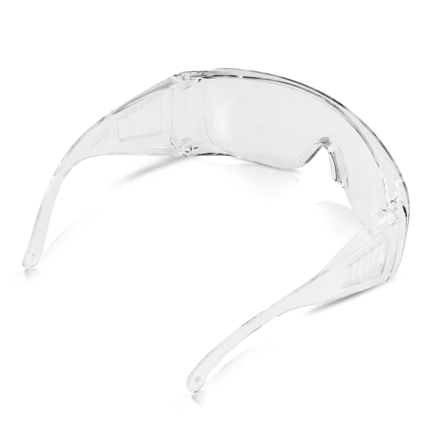Lakeshore Trade Protective Eyewear Safety Goggles Clear Anti-fog/Anti-Scratch Safety Glasses over Prescription Glasses, Transparent Frame